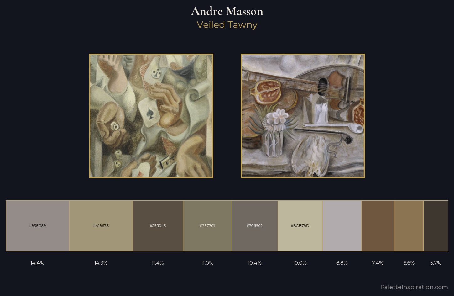 Andre Masson Palette 2 — Veiled Tawny