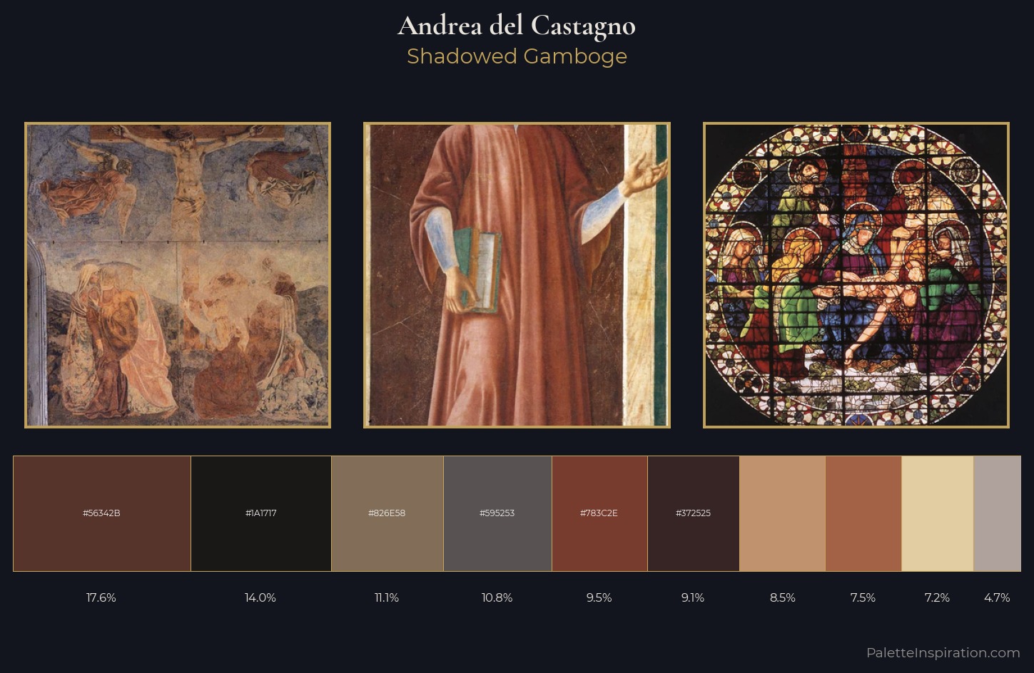 Andrea del Castagno Palette 6 — Shadowed Gamboge