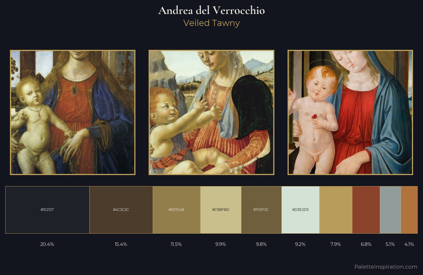 Andrea del Verrocchio Palette 2 — Veiled Tawny