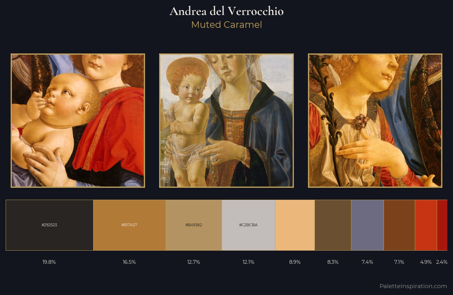 Andrea del Verrocchio Palette 4 — Muted Caramel