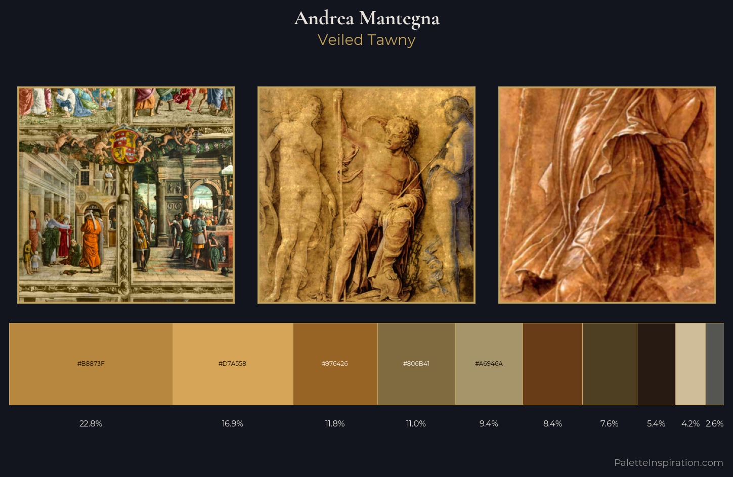 Andrea Mantegna Palette 8 — Veiled Tawny