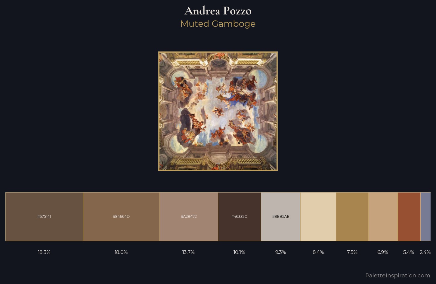 Andrea Pozzo Palette 1 — Muted Gamboge