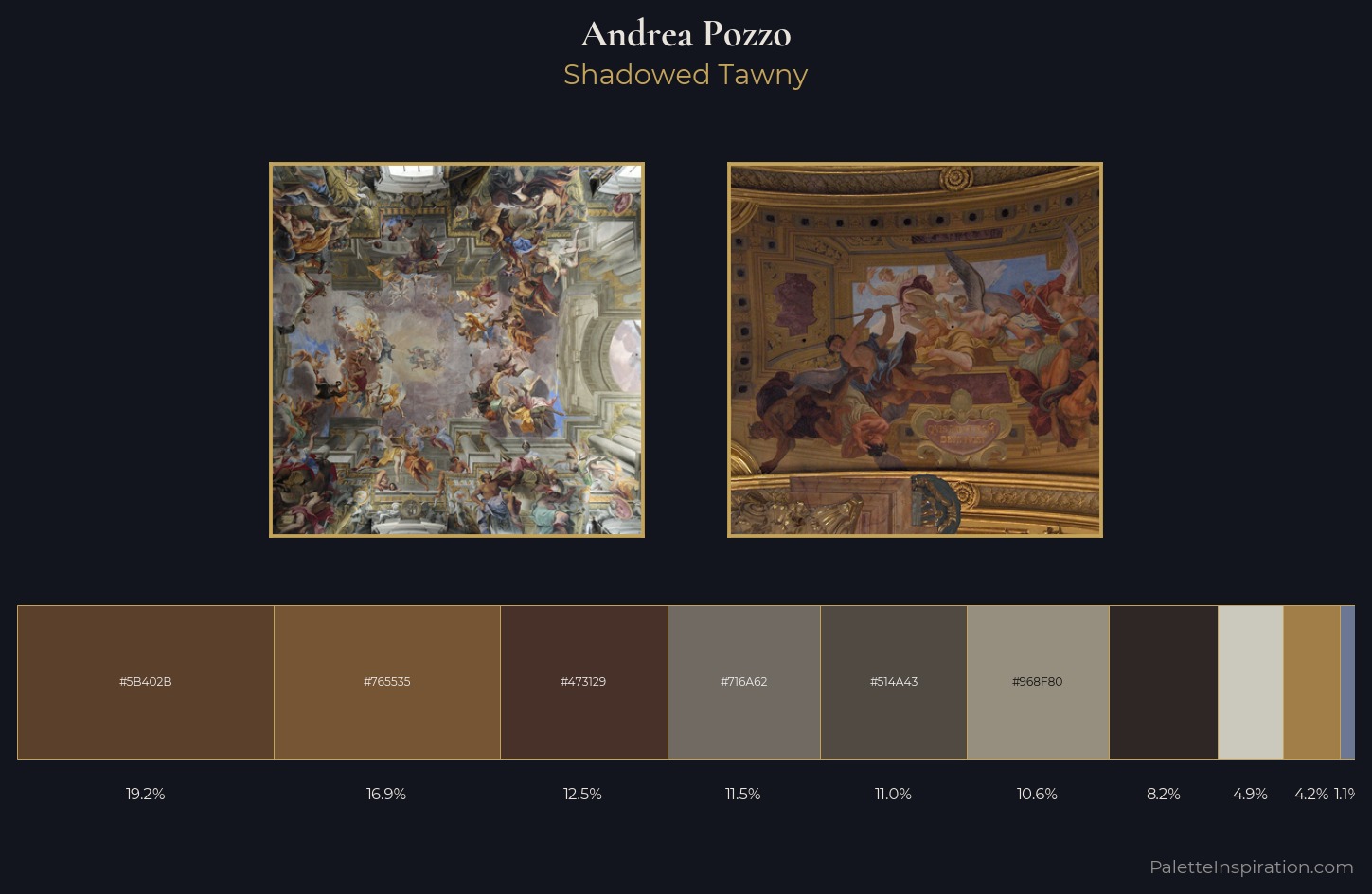 Andrea Pozzo Palette 3 — Shadowed Tawny