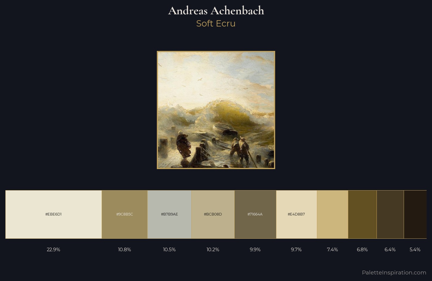 Andreas Achenbach Palette 1 — Soft Ecru