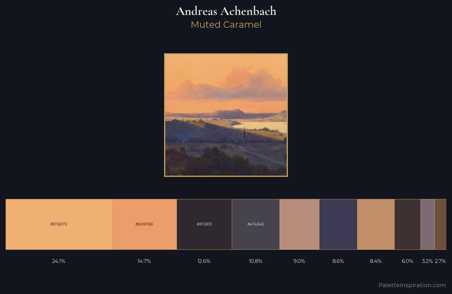 Andreas Achenbach Palette 8 — Muted Caramel