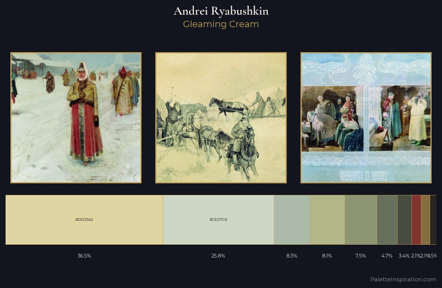 Andrei Ryabushkin Palette 2 — Gleaming Cream