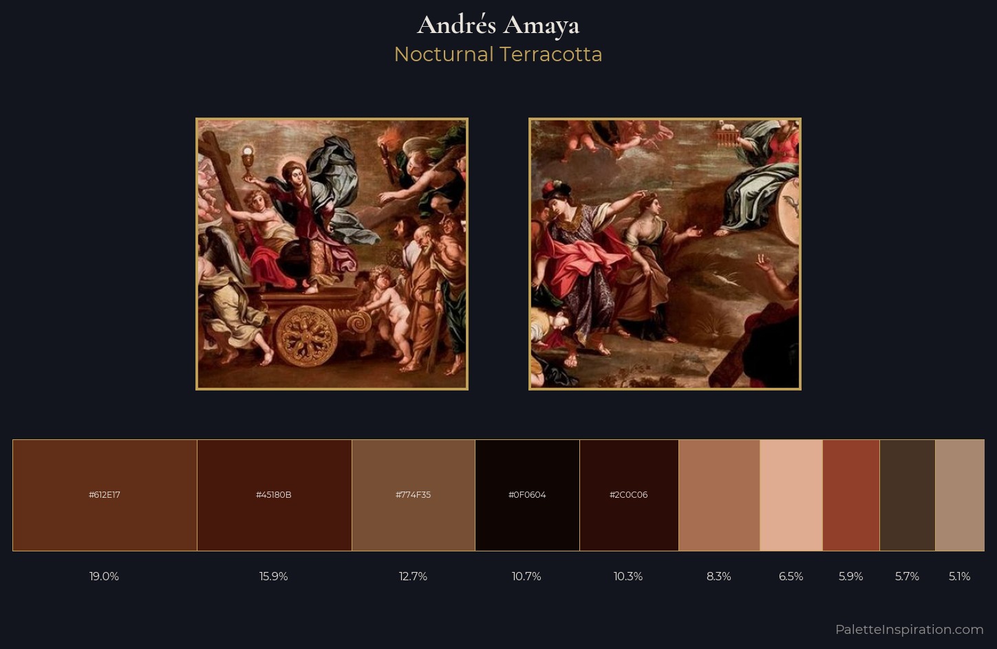 Andrés Amaya Palette 1 — Nocturnal Terracotta