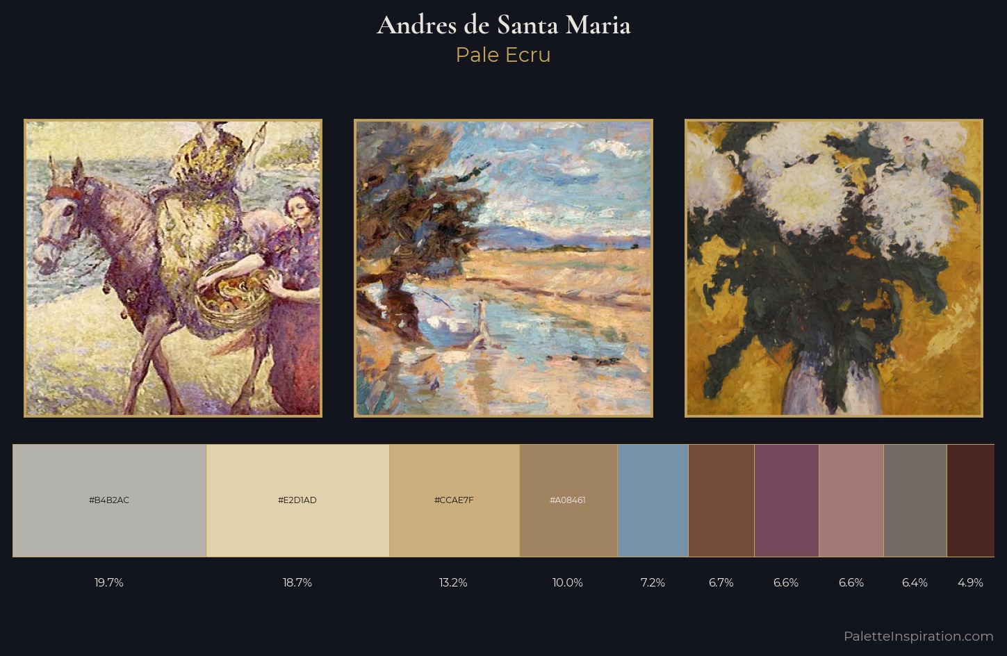 Andres de Santa Maria Palette 1 — Pale Ecru