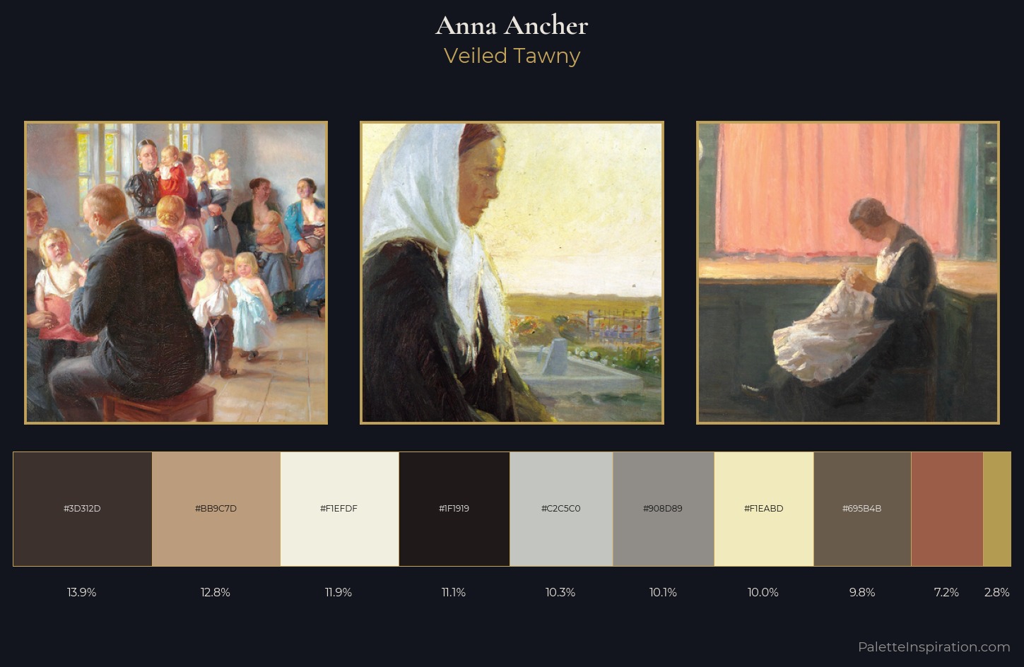 Anna Ancher Palette 3 — Veiled Tawny