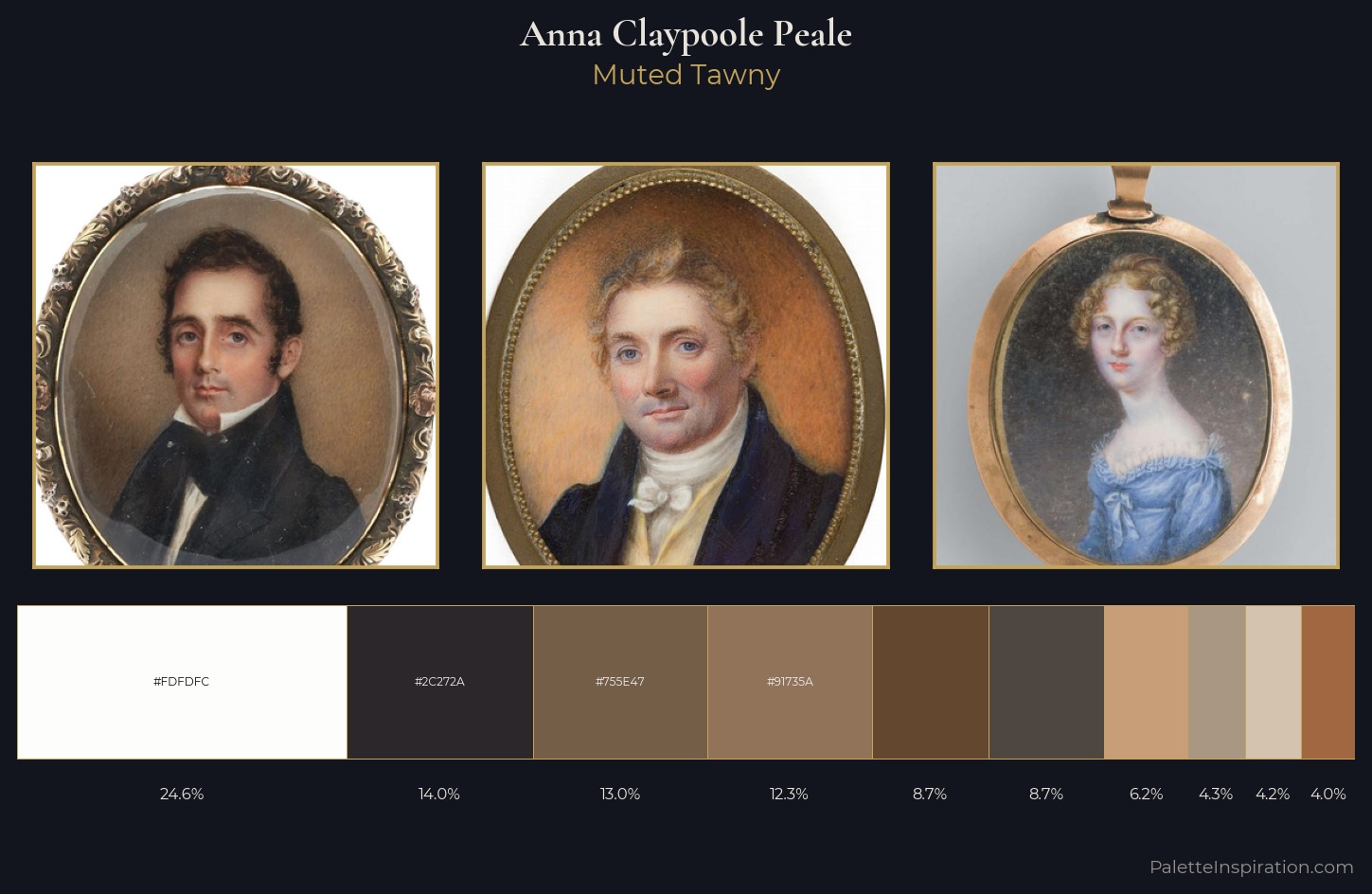 Anna Claypoole Peale Palette 4 — Muted Tawny