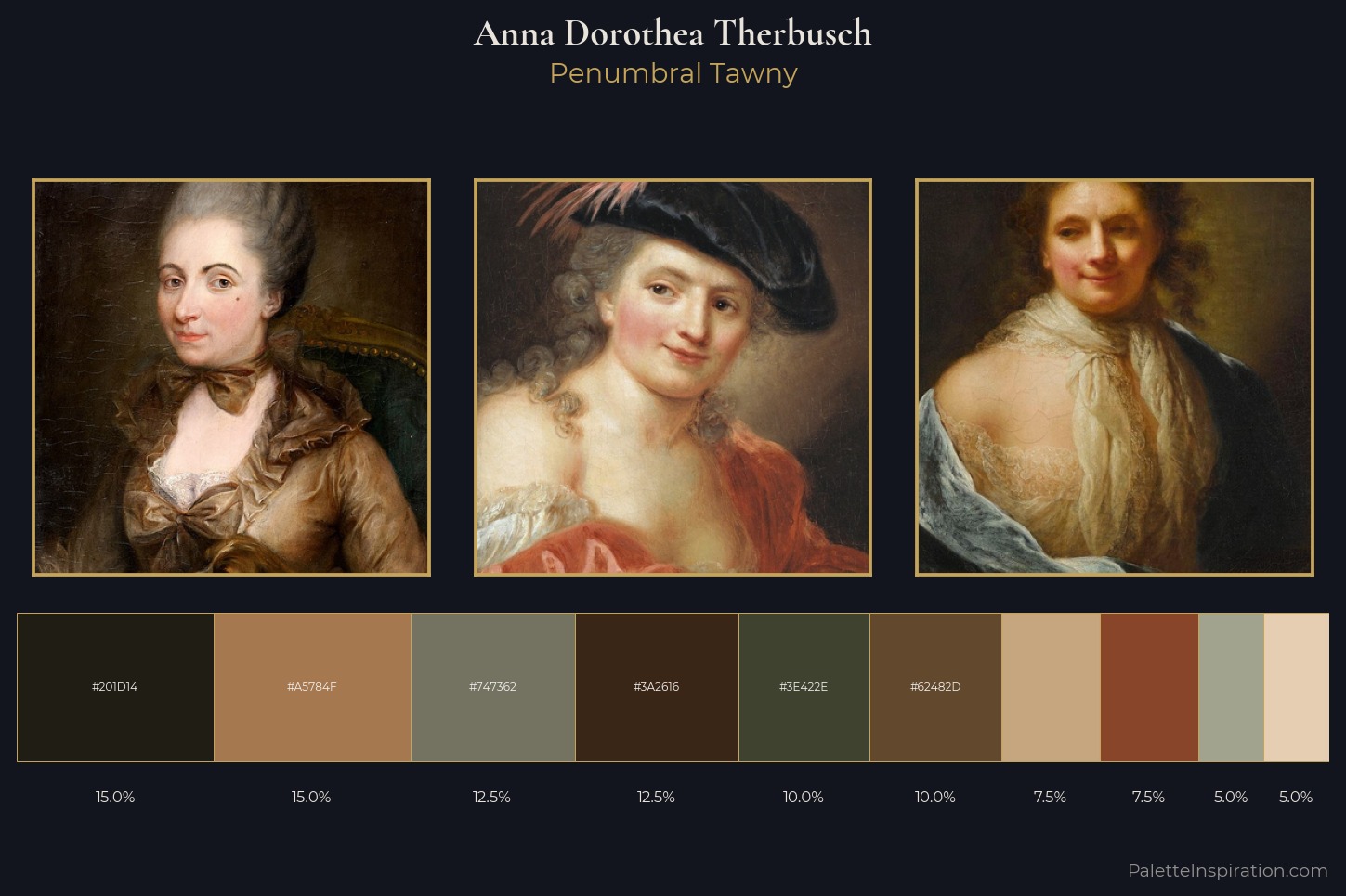 Anna Dorothea Therbusch Master Palette — Penumbral Tawny