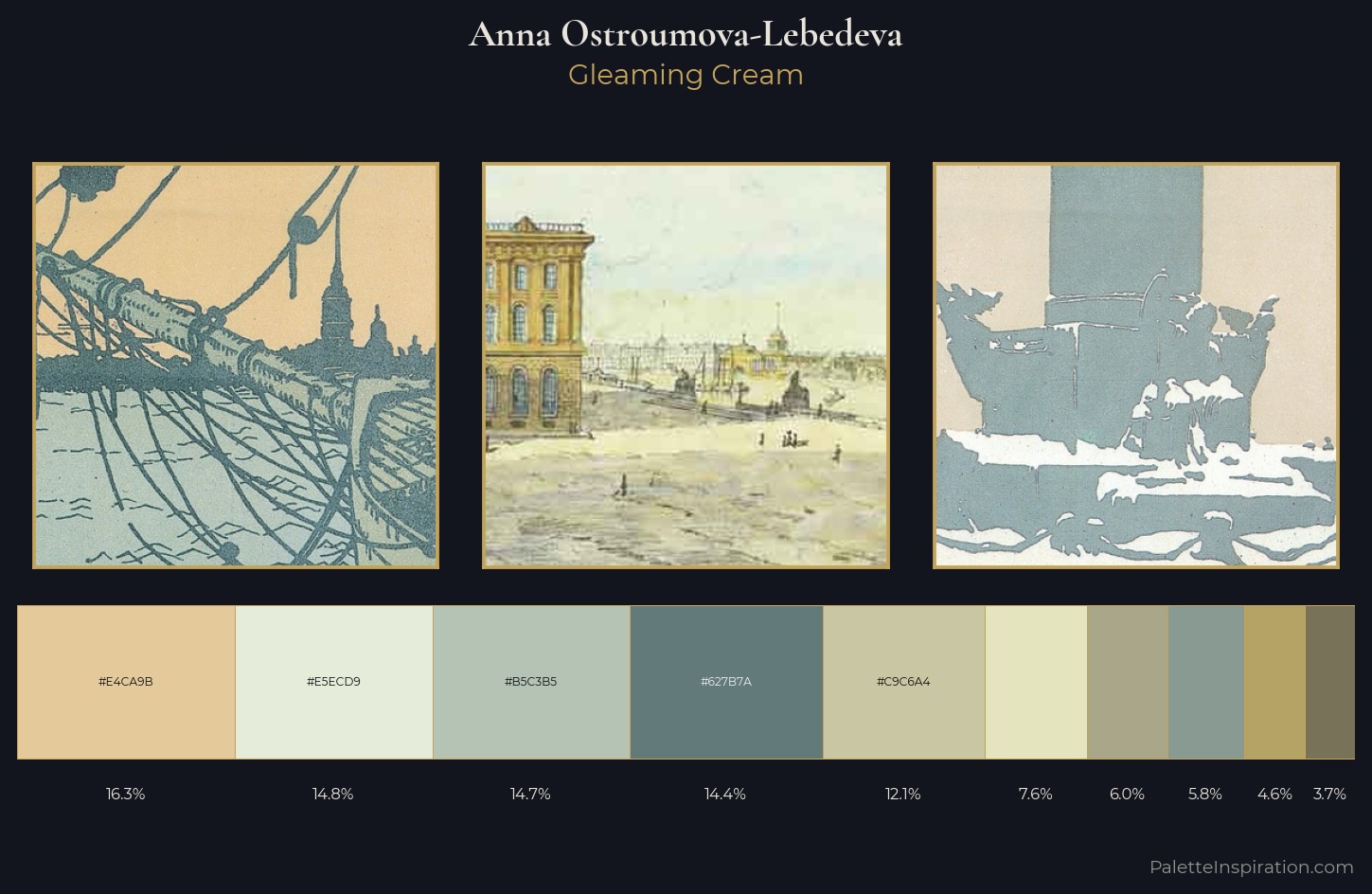 Anna Ostroumova-Lebedeva Palette 2 — Gleaming Cream