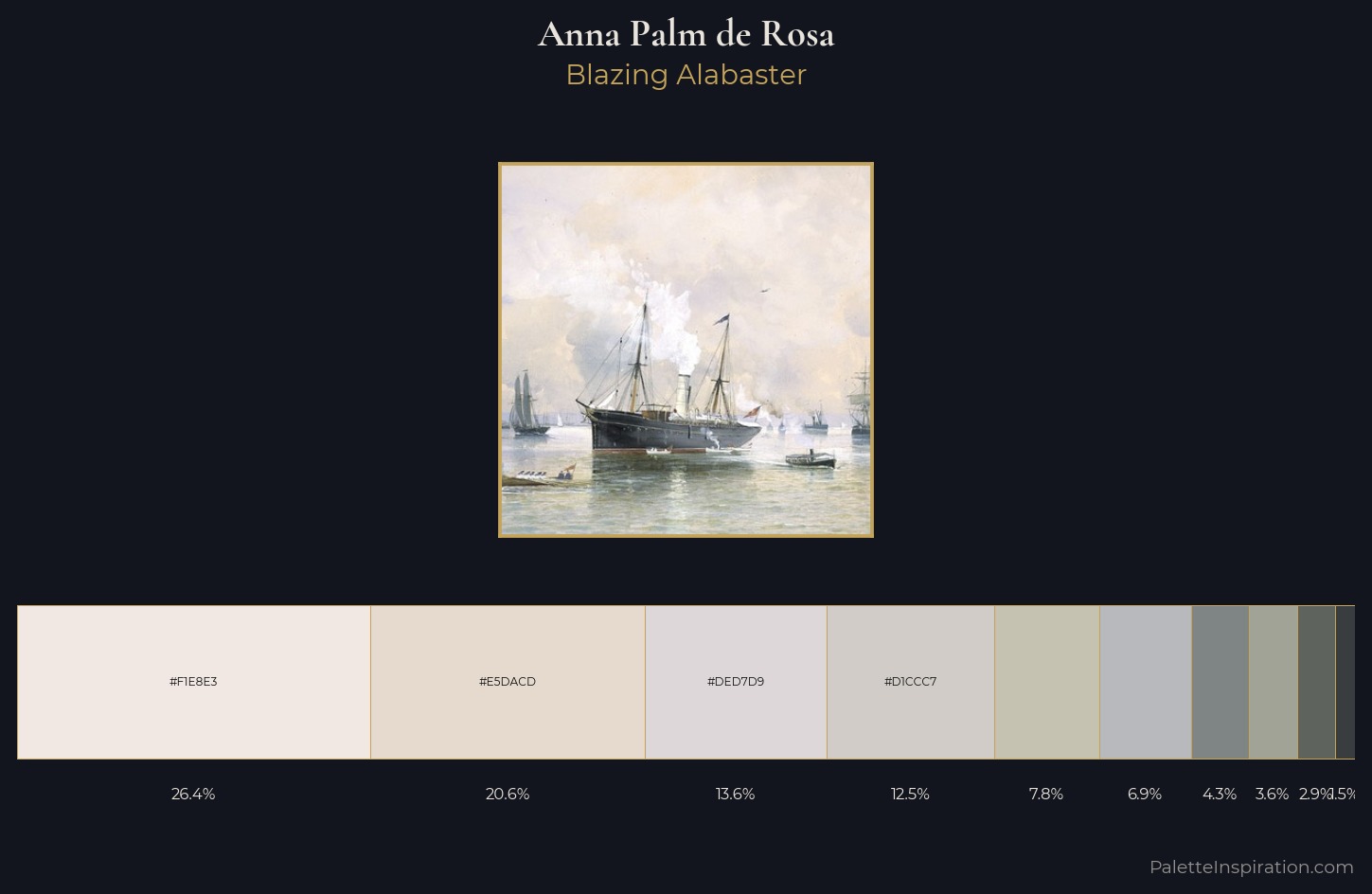 Anna Palm de Rosa Palette 1 — Blazing Alabaster