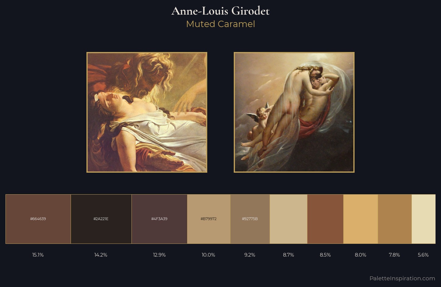 Anne-Louis Girodet Palette 3 — Muted Caramel
