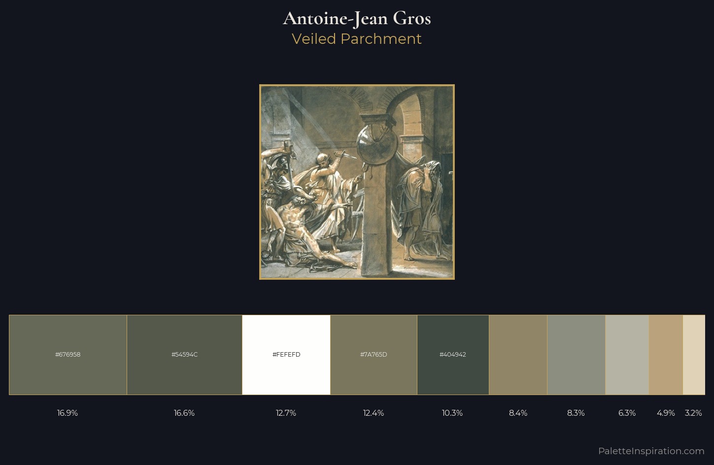 Antoine-Jean Gros Palette 1 — Veiled Parchment
