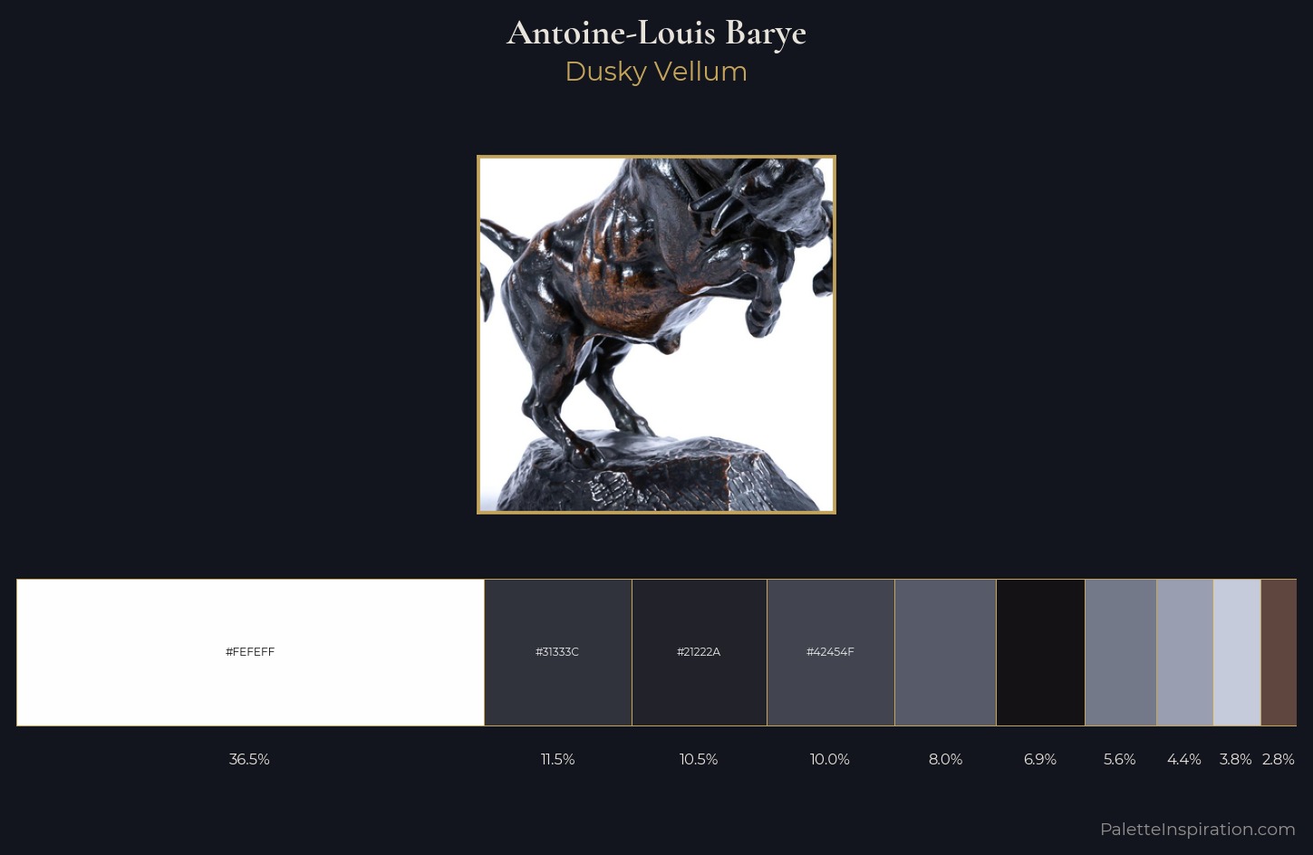 Antoine-Louis Barye Palette 1 — Dusky Vellum