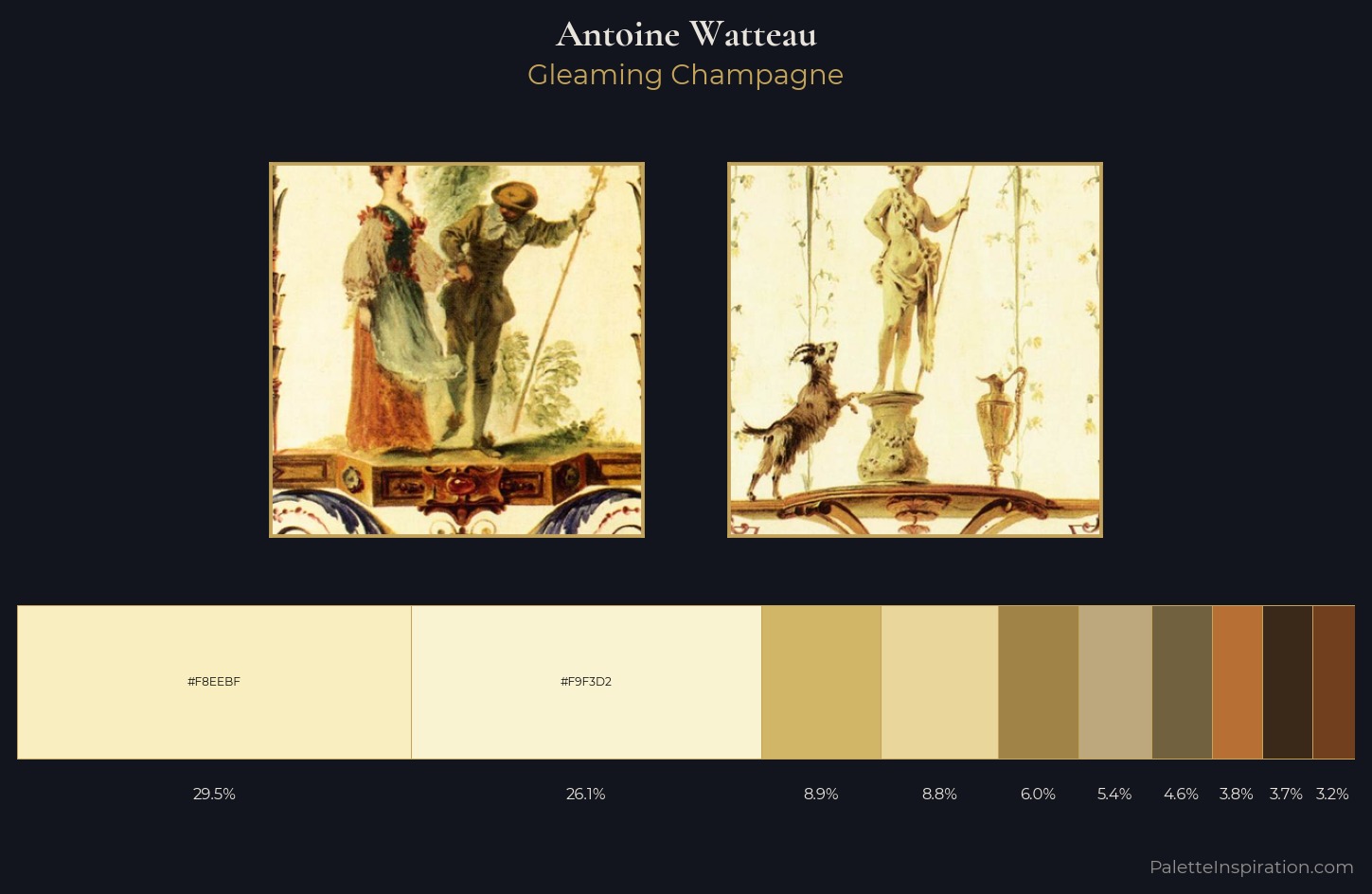 Antoine Watteau Palette 1 — Gleaming Champagne