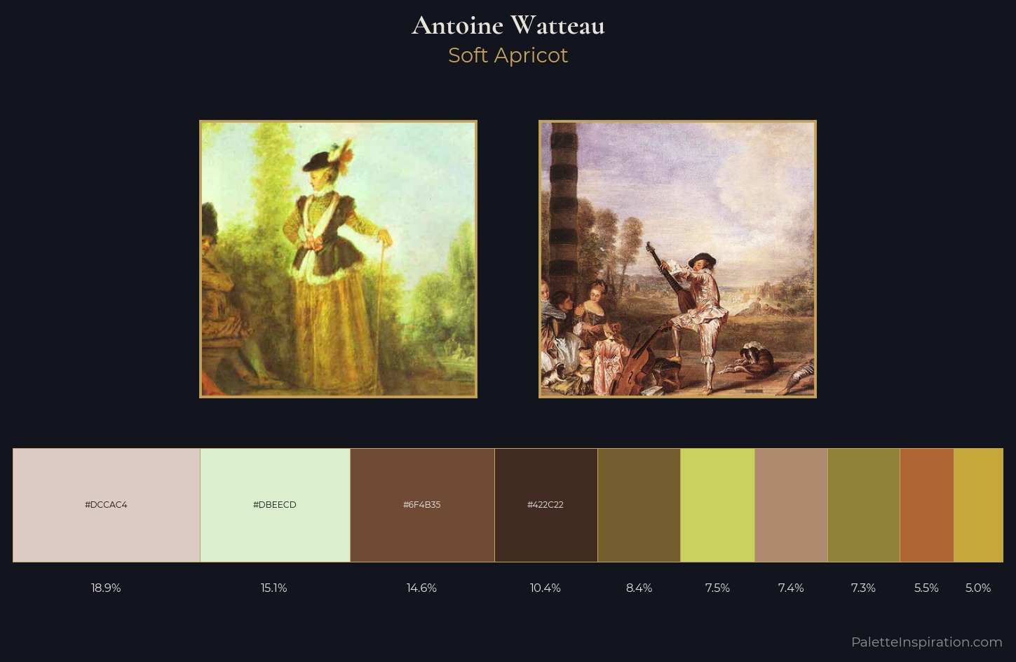 Antoine Watteau Palette 2 — Soft Apricot