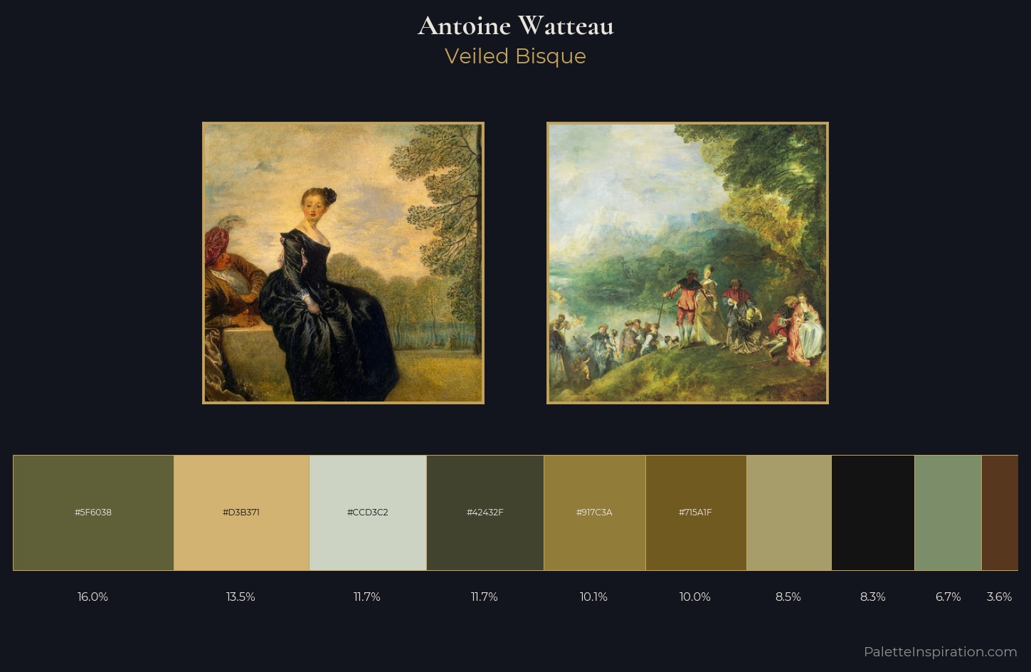 Antoine Watteau Palette 6 — Veiled Bisque