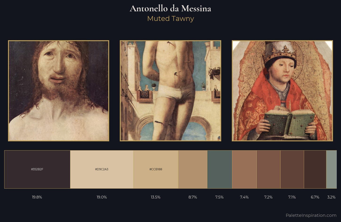 Antonello da Messina Palette 4 — Muted Tawny