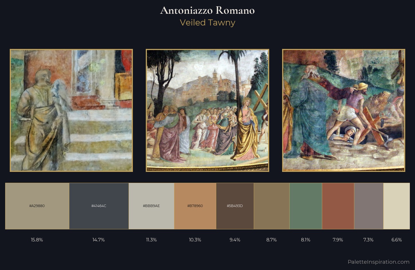 Antoniazzo Romano Palette 2 — Veiled Tawny