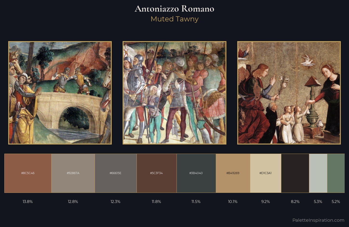 Antoniazzo Romano Palette 5 — Muted Tawny