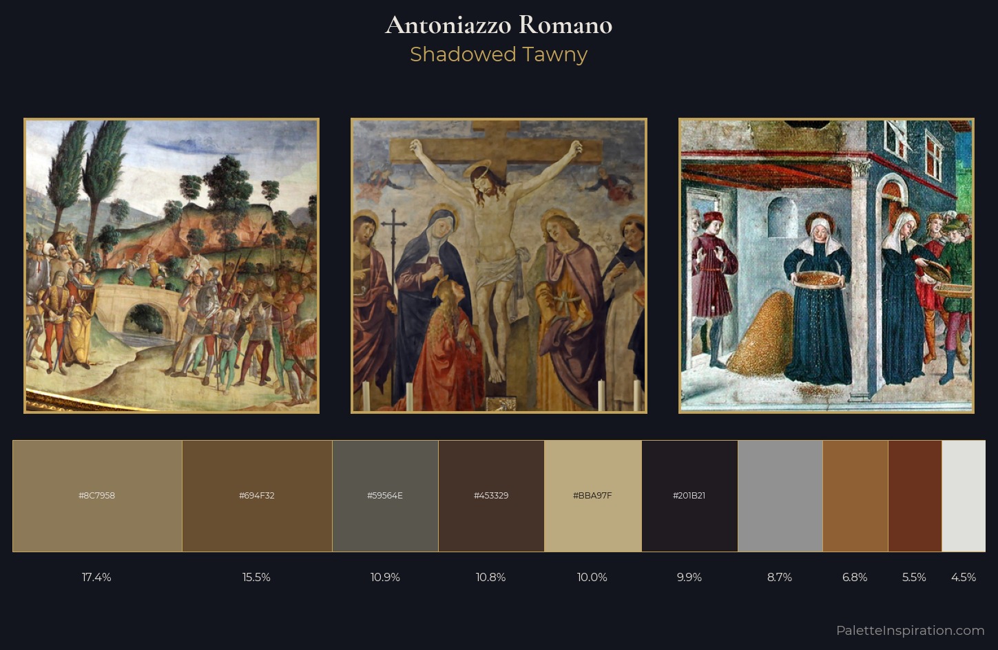 Antoniazzo Romano Palette 6 — Shadowed Tawny