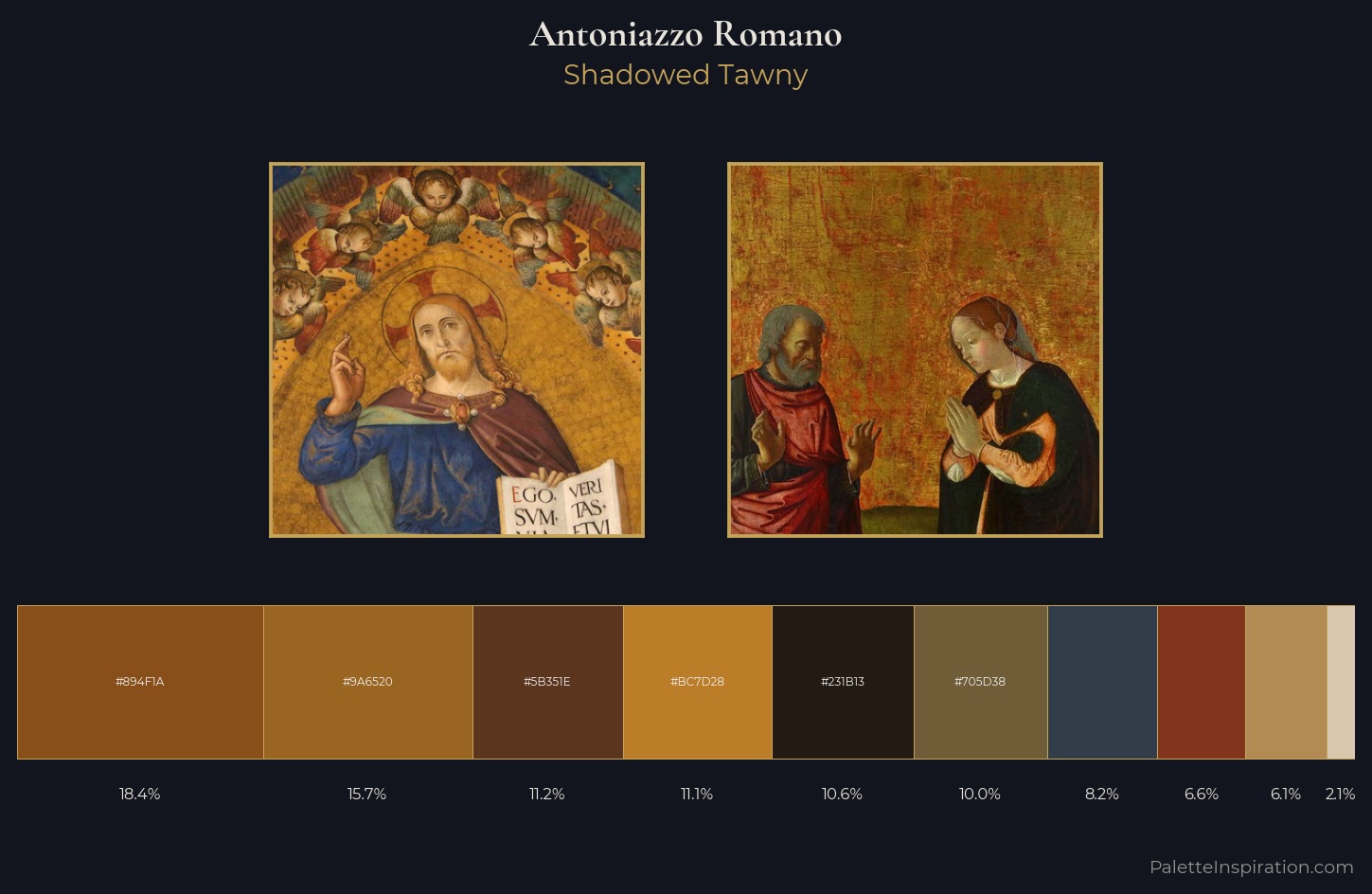 Antoniazzo Romano Palette 9 — Shadowed Tawny