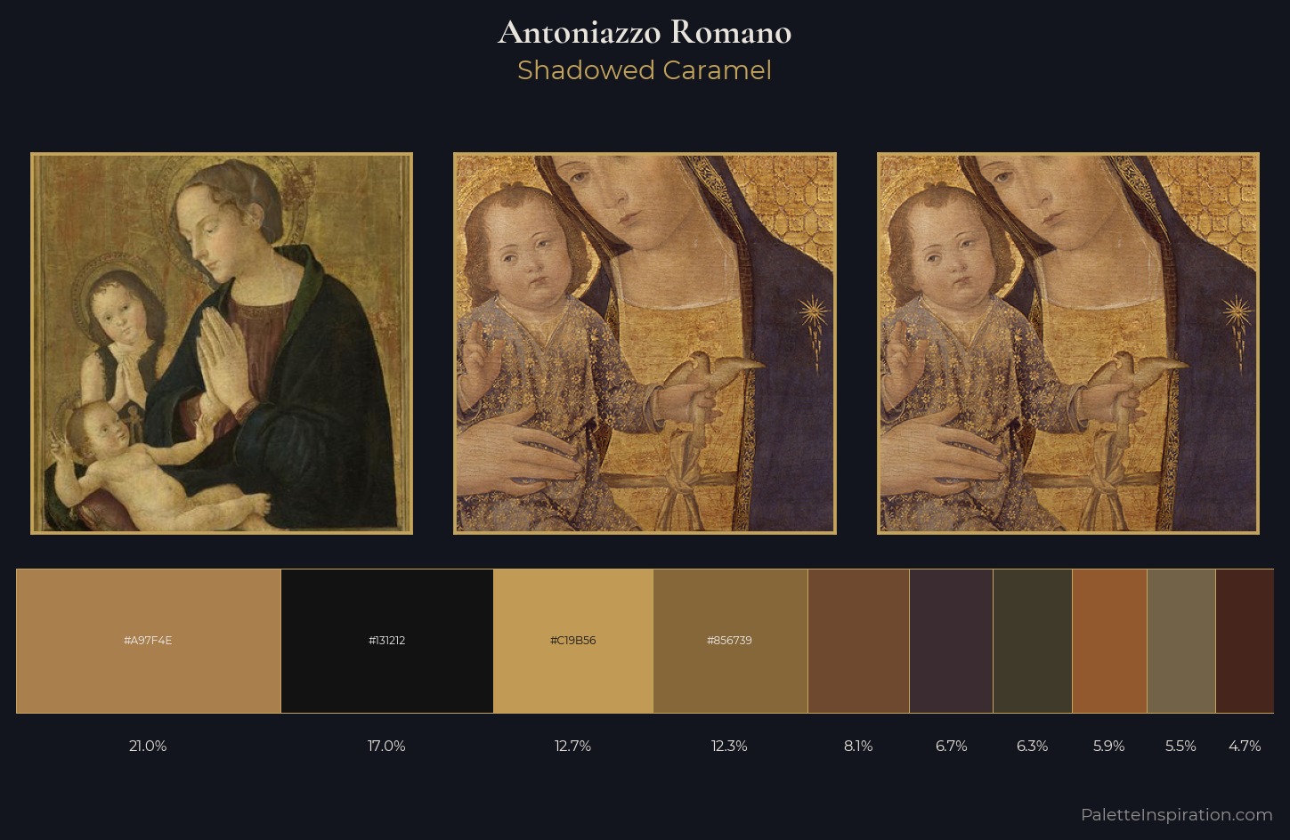 Antoniazzo Romano Palette 10 — Shadowed Caramel