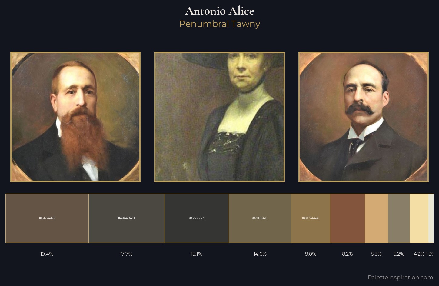 Antonio Alice Palette 1 — Penumbral Tawny