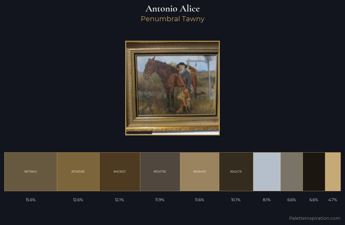 Antonio Alice Palette 4 — Penumbral Tawny