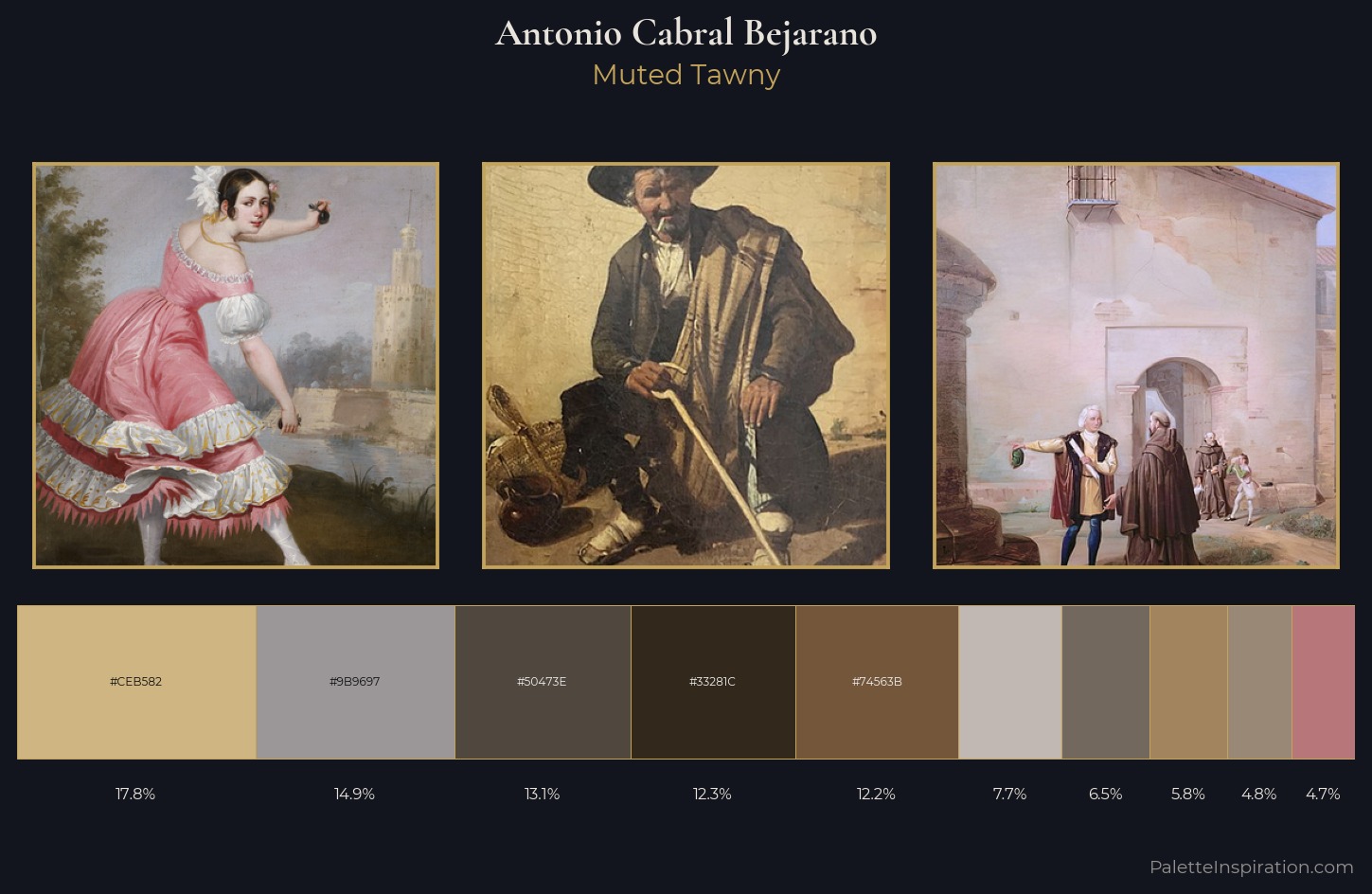 Antonio Cabral Bejarano Palette 1 — Muted Tawny