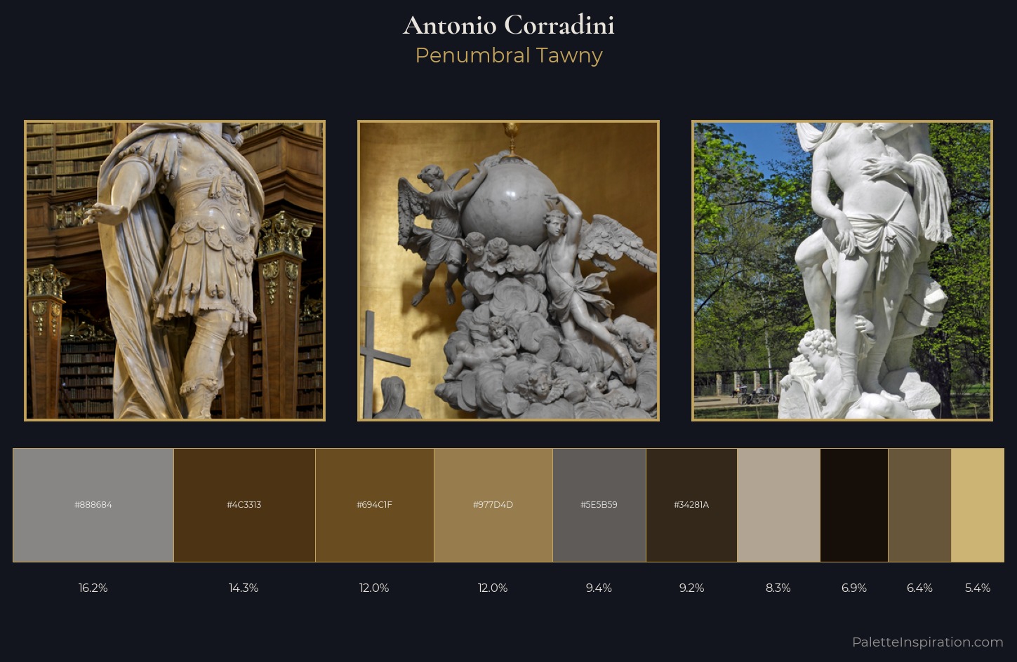 Antonio Corradini Palette 5 — Penumbral Tawny