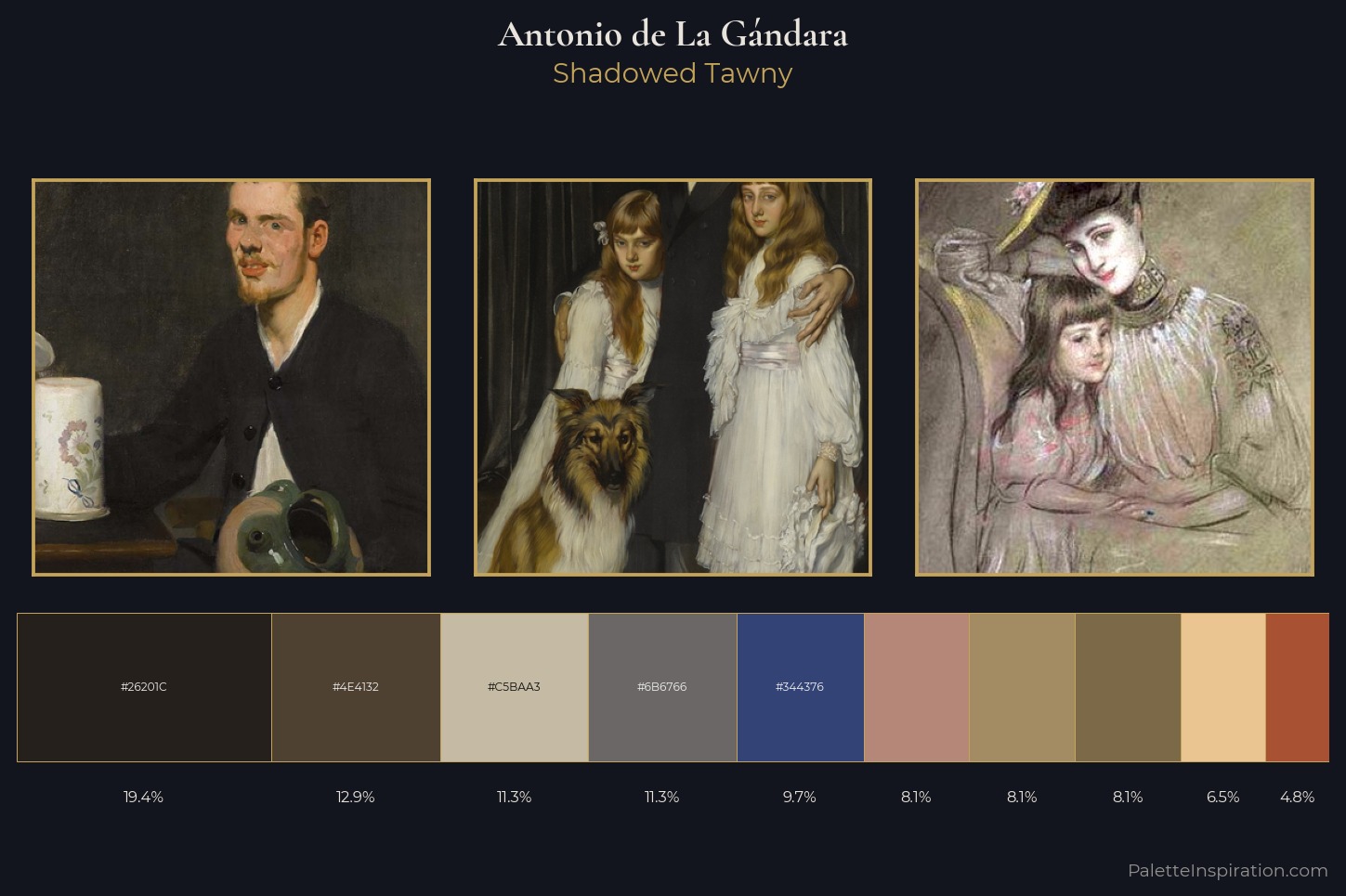 Antonio de La Gándara Master Palette — Shadowed Tawny
