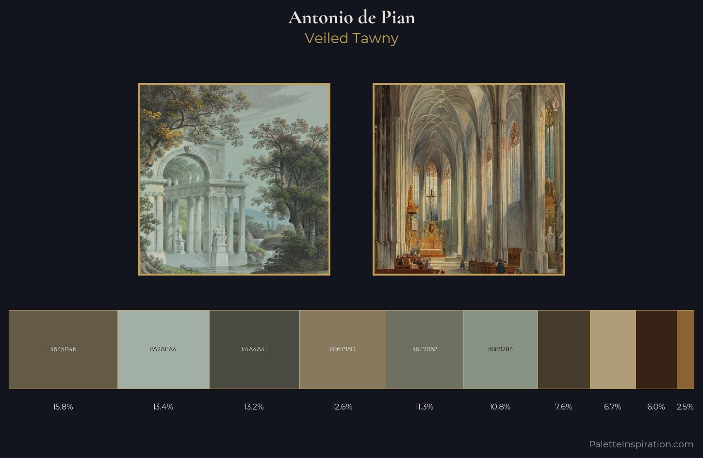 Antonio de Pian Palette 1 — Veiled Tawny