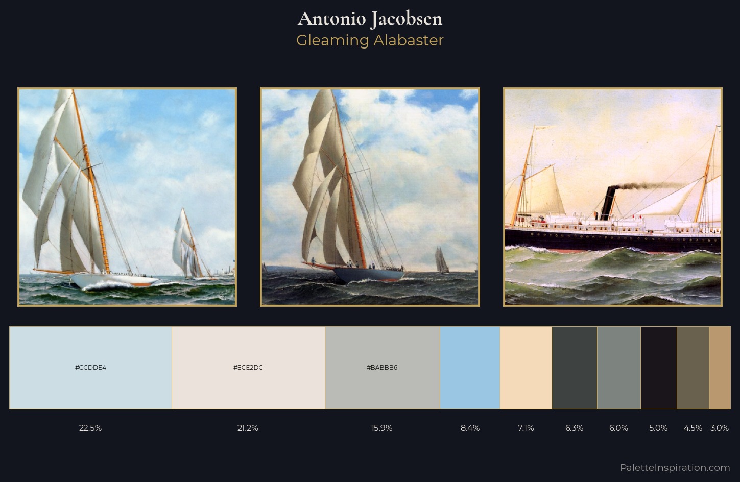 Antonio Jacobsen Palette 3 — Gleaming Alabaster