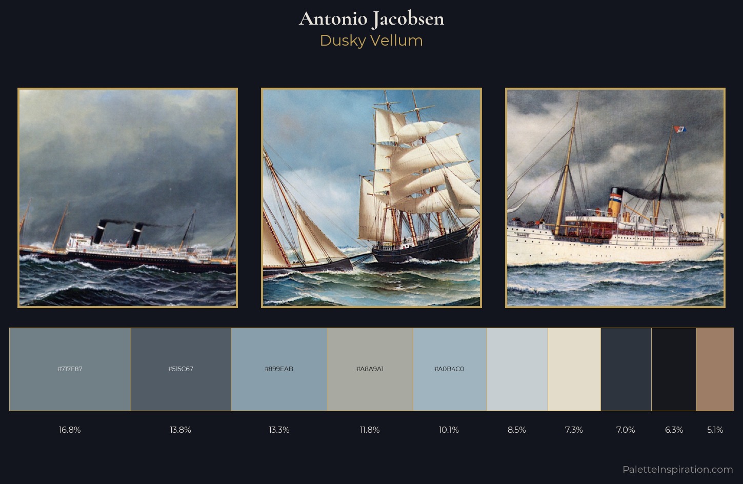 Antonio Jacobsen Palette 7 — Dusky Vellum