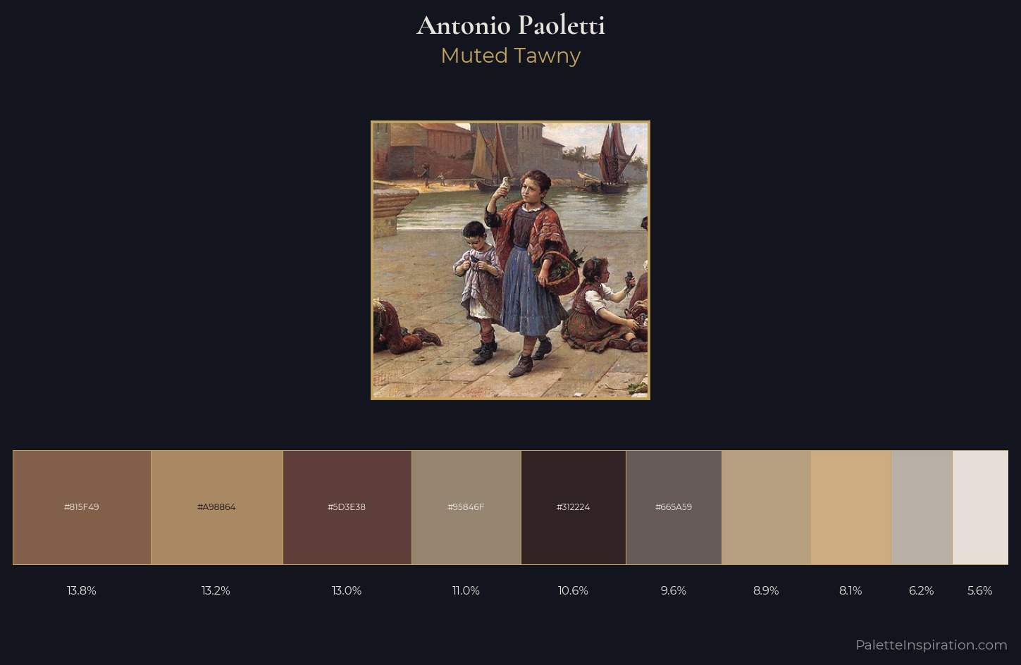 Antonio Paoletti Palette 4 — Muted Tawny