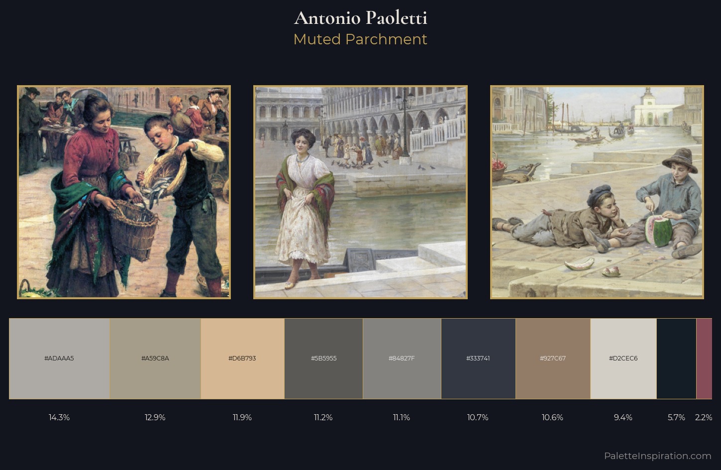 Antonio Paoletti Palette 5 — Muted Parchment