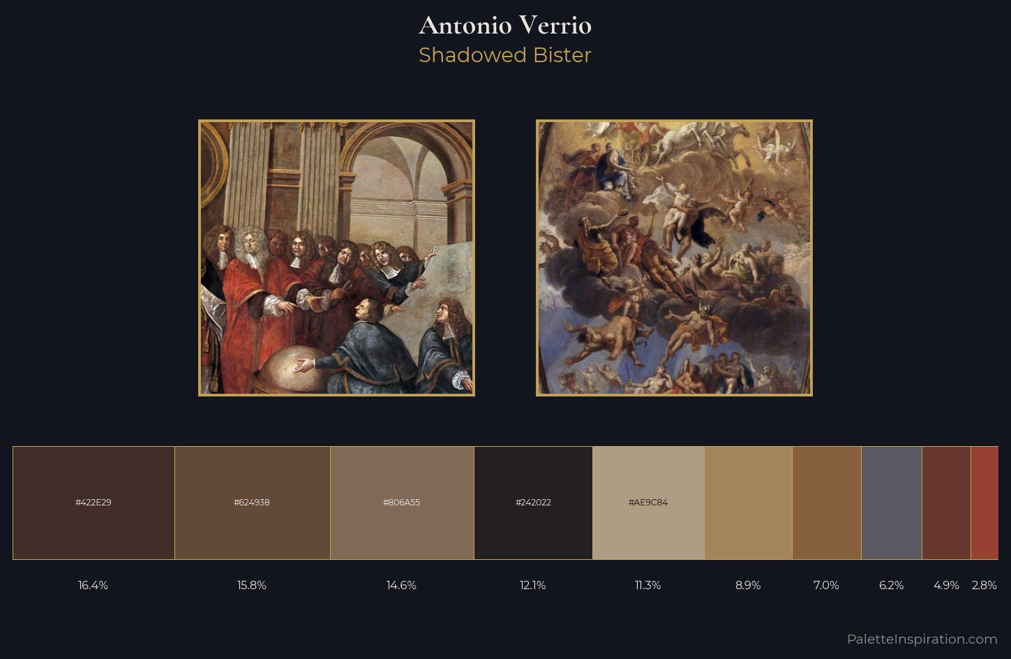 Antonio Verrio Palette 3 — Shadowed Bister