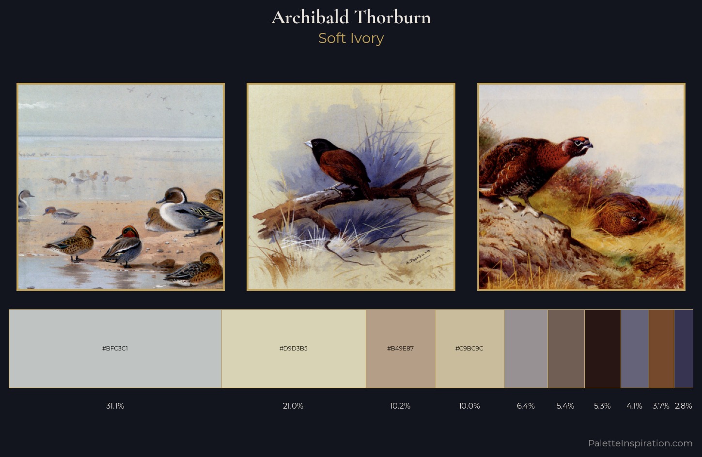 Archibald Thorburn Palette 4 — Soft Ivory