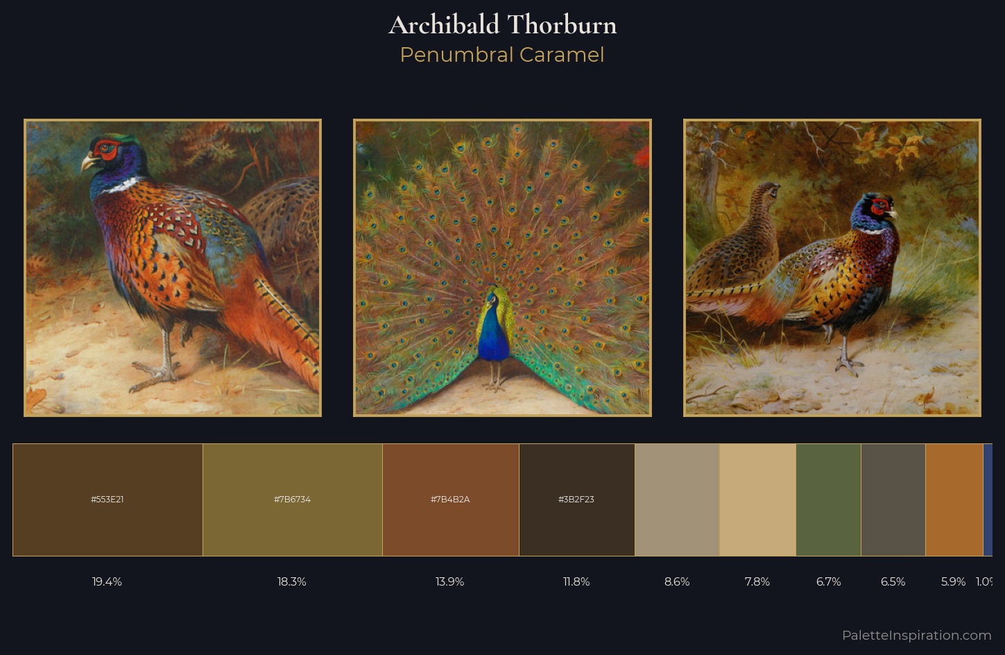 Archibald Thorburn Palette 7 — Penumbral Caramel