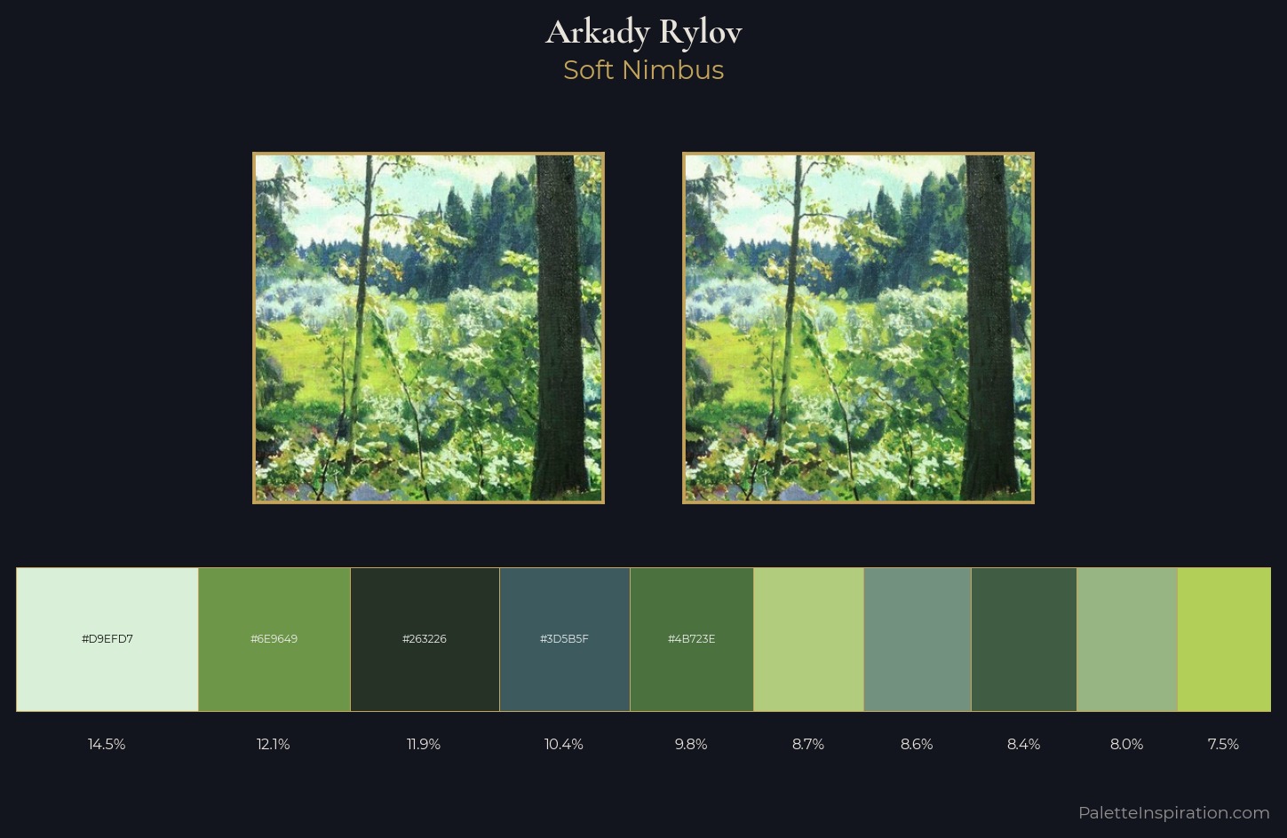 Arkady Rylov Palette 1 — Soft Nimbus
