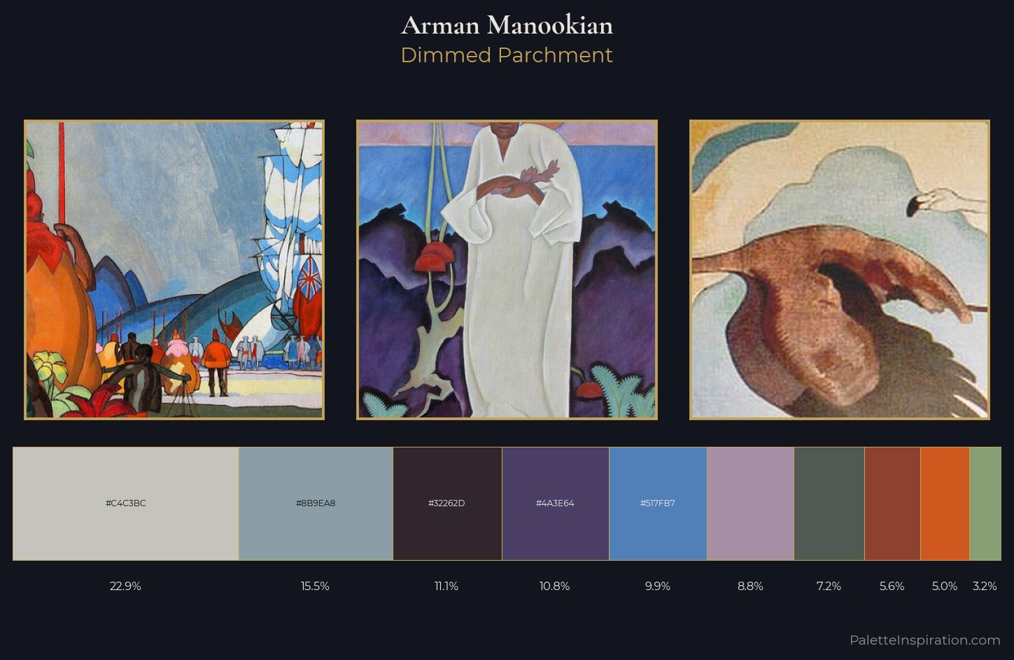 Arman Manookian Palette 6 — Dimmed Parchment