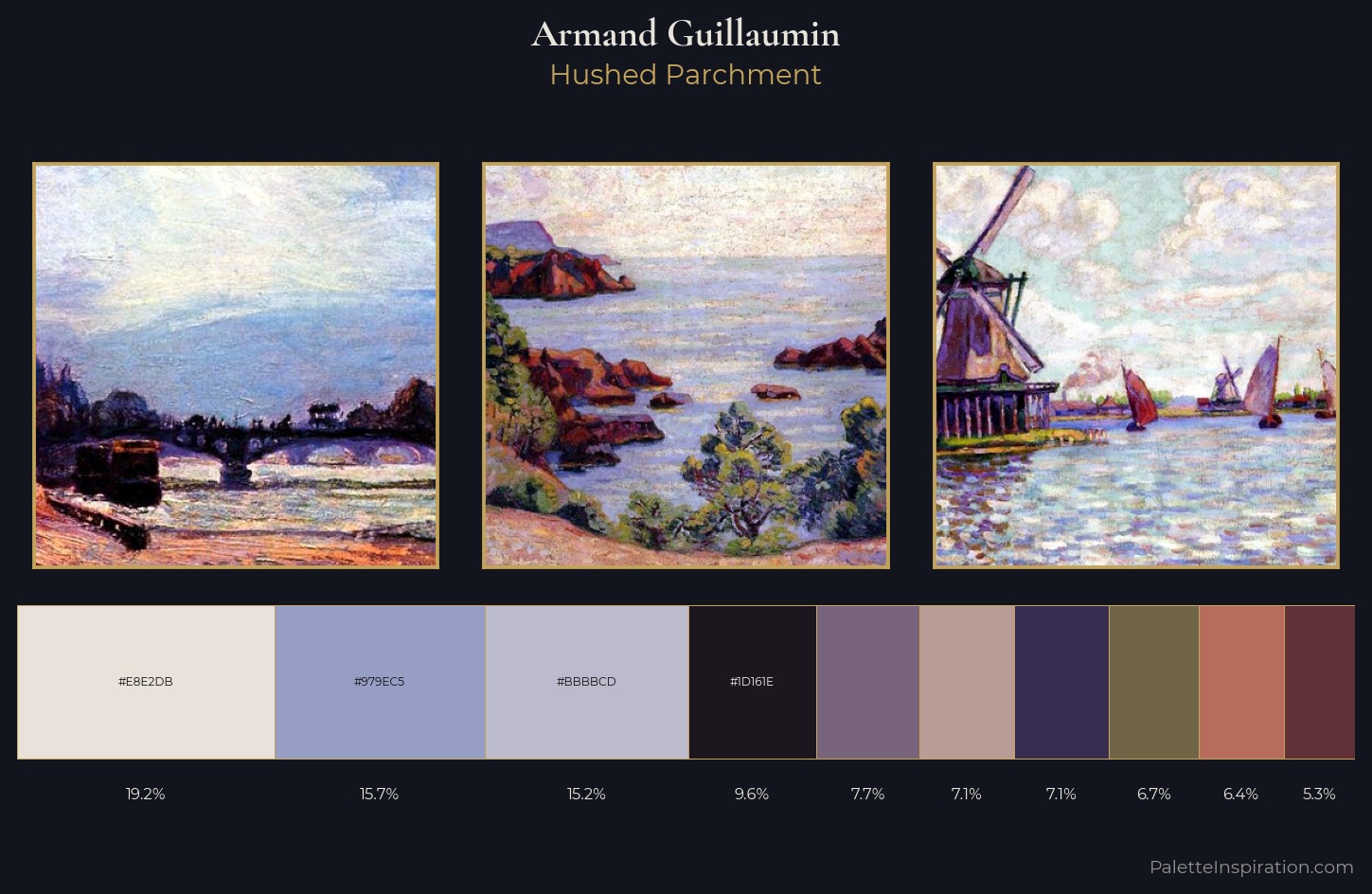 Armand Guillaumin Palette 7 — Hushed Parchment