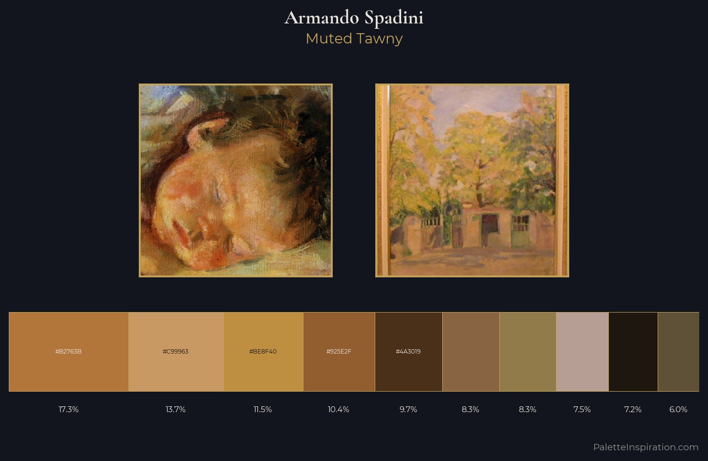 Armando Spadini Palette 3 — Muted Tawny