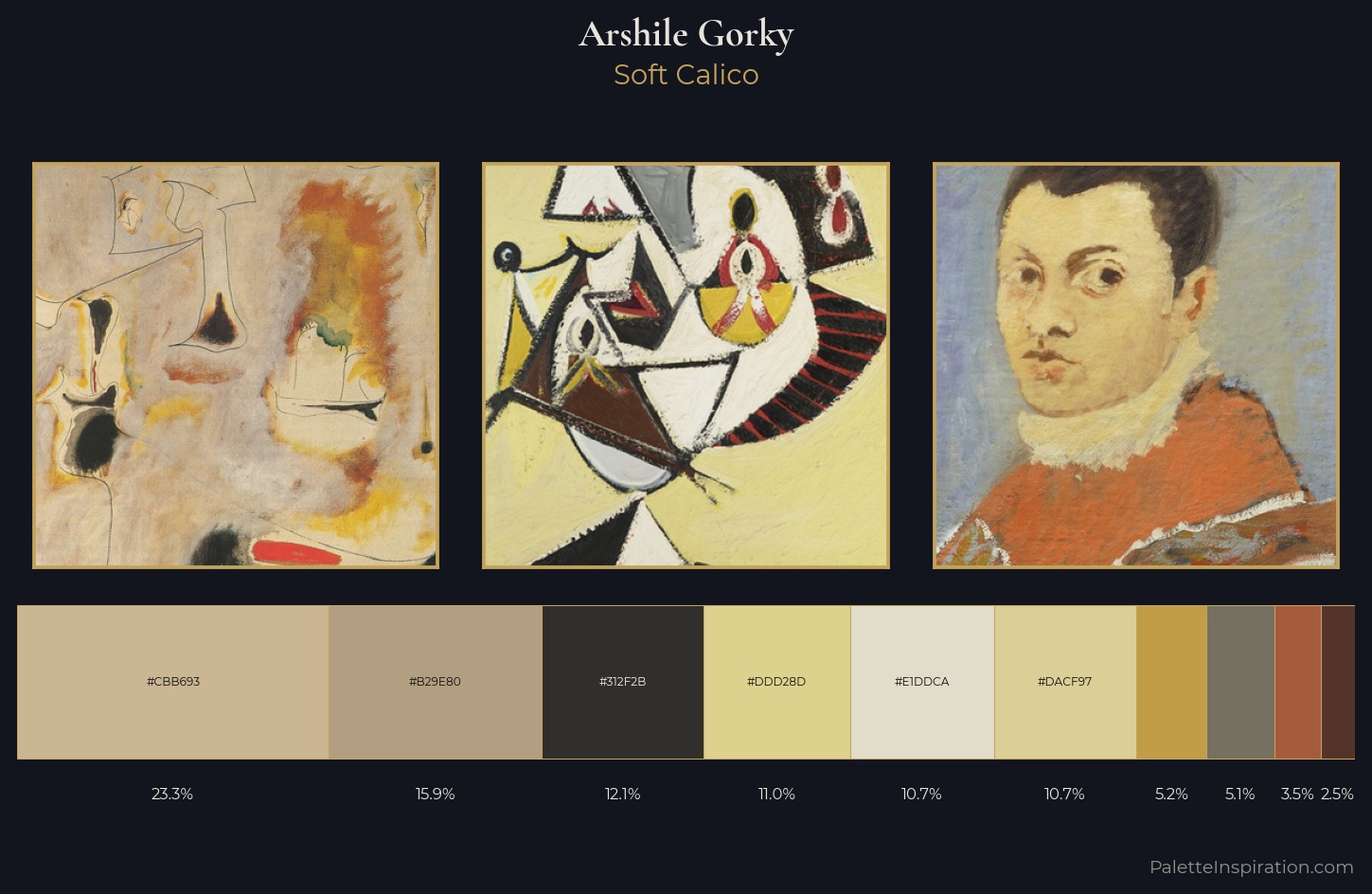 Arshile Gorky Palette 4 — Soft Calico