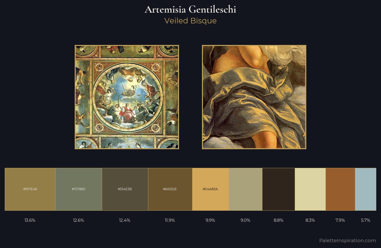 Artemisia Gentileschi Palette 1 — Veiled Bisque