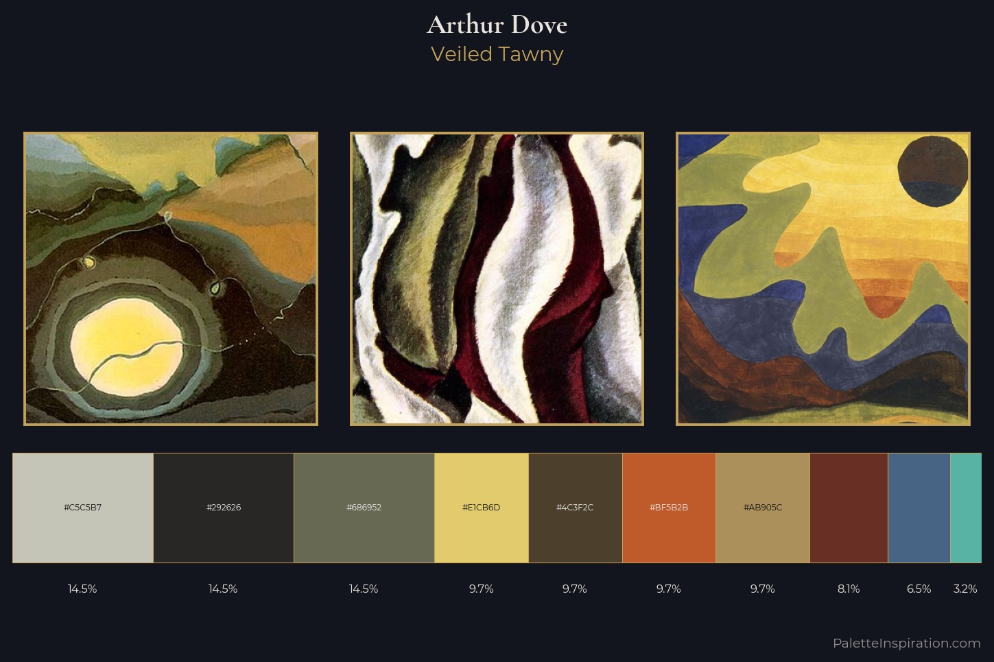 Arthur Dove Master Palette — Veiled Tawny