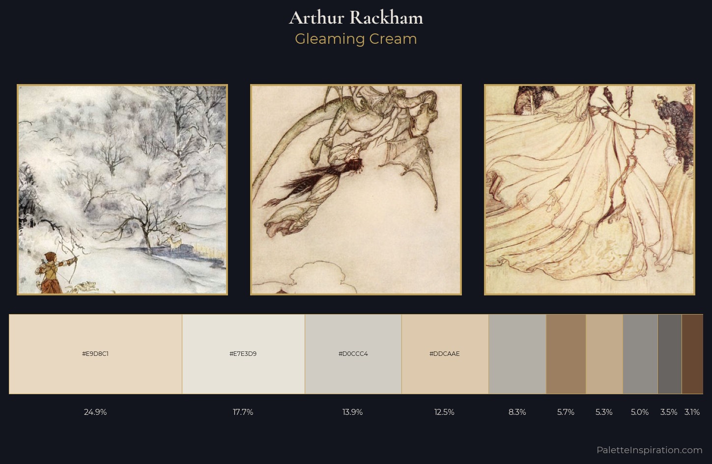 Arthur Rackham Palette 1 — Gleaming Cream